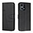 Custodia Portafoglio In Pelle Cover con Supporto Y01X per Oppo F21 Pro 4G Nero