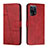 Custodia Portafoglio In Pelle Cover con Supporto Y01X per Oppo Find X5 5G Rosso