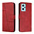 Custodia Portafoglio In Pelle Cover con Supporto Y01X per Oppo K10 4G Rosso
