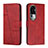 Custodia Portafoglio In Pelle Cover con Supporto Y01X per Oppo Reno10 Pro+ Plus 5G Rosso