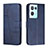 Custodia Portafoglio In Pelle Cover con Supporto Y01X per Oppo Reno8 Pro+ Plus 5G Blu