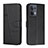 Custodia Portafoglio In Pelle Cover con Supporto Y01X per Oppo Reno9 Pro 5G Nero