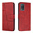 Custodia Portafoglio In Pelle Cover con Supporto Y01X per Realme 8 5G Rosso