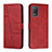 Custodia Portafoglio In Pelle Cover con Supporto Y01X per Realme 8s 5G Rosso