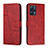 Custodia Portafoglio In Pelle Cover con Supporto Y01X per Realme 9 4G Rosso