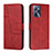 Custodia Portafoglio In Pelle Cover con Supporto Y01X per Realme C35 Rosso