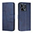 Custodia Portafoglio In Pelle Cover con Supporto Y01X per Realme C51 Blu