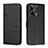 Custodia Portafoglio In Pelle Cover con Supporto Y01X per Realme C51 Nero