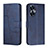 Custodia Portafoglio In Pelle Cover con Supporto Y01X per Realme C55 Blu