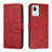 Custodia Portafoglio In Pelle Cover con Supporto Y01X per Realme Narzo 50i Prime Rosso