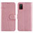 Custodia Portafoglio In Pelle Cover con Supporto Y01X per Samsung Galaxy A02s Oro Rosa