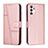 Custodia Portafoglio In Pelle Cover con Supporto Y01X per Samsung Galaxy A13 4G Oro Rosa