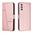 Custodia Portafoglio In Pelle Cover con Supporto Y01X per Samsung Galaxy A13 5G Oro Rosa