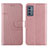 Custodia Portafoglio In Pelle Cover con Supporto Y01X per Samsung Galaxy A15 4G Oro Rosa