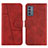 Custodia Portafoglio In Pelle Cover con Supporto Y01X per Samsung Galaxy A15 4G Rosso