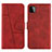 Custodia Portafoglio In Pelle Cover con Supporto Y01X per Samsung Galaxy A22 5G Rosso