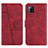 Custodia Portafoglio In Pelle Cover con Supporto Y01X per Samsung Galaxy A42 5G Rosso