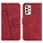 Custodia Portafoglio In Pelle Cover con Supporto Y01X per Samsung Galaxy A52 4G Rosso