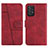 Custodia Portafoglio In Pelle Cover con Supporto Y01X per Samsung Galaxy A72 4G Rosso