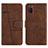 Custodia Portafoglio In Pelle Cover con Supporto Y01X per Samsung Galaxy F02S SM-E025F