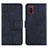 Custodia Portafoglio In Pelle Cover con Supporto Y01X per Samsung Galaxy F02S SM-E025F Blu