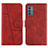 Custodia Portafoglio In Pelle Cover con Supporto Y01X per Samsung Galaxy F34 5G Rosso