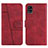 Custodia Portafoglio In Pelle Cover con Supporto Y01X per Samsung Galaxy M40S Rosso