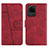 Custodia Portafoglio In Pelle Cover con Supporto Y01X per Samsung Galaxy S20 Ultra 5G Rosso