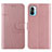 Custodia Portafoglio In Pelle Cover con Supporto Y01X per Xiaomi Mi 11i 5G Oro Rosa