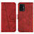 Custodia Portafoglio In Pelle Cover con Supporto Y01X per Xiaomi Mi 11T 5G Rosso