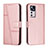Custodia Portafoglio In Pelle Cover con Supporto Y01X per Xiaomi Mi 12T 5G Oro Rosa