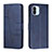 Custodia Portafoglio In Pelle Cover con Supporto Y01X per Xiaomi Poco C50 Blu