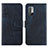 Custodia Portafoglio In Pelle Cover con Supporto Y01X per Xiaomi POCO M3 Pro 5G Blu