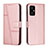 Custodia Portafoglio In Pelle Cover con Supporto Y01X per Xiaomi Poco M4 5G Oro Rosa