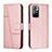 Custodia Portafoglio In Pelle Cover con Supporto Y01X per Xiaomi Poco M4 Pro 5G Oro Rosa
