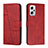Custodia Portafoglio In Pelle Cover con Supporto Y01X per Xiaomi Poco X4 GT 5G Rosso