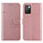 Custodia Portafoglio In Pelle Cover con Supporto Y01X per Xiaomi Redmi 10 (2022) Oro Rosa