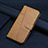Custodia Portafoglio In Pelle Cover con Supporto Y01X per Xiaomi Redmi 12C 4G Marrone Chiaro