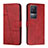 Custodia Portafoglio In Pelle Cover con Supporto Y01X per Xiaomi Redmi K50 5G Rosso