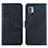 Custodia Portafoglio In Pelle Cover con Supporto Y01X per Xiaomi Redmi Note 10T 5G Blu