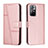 Custodia Portafoglio In Pelle Cover con Supporto Y01X per Xiaomi Redmi Note 11 5G Oro Rosa