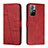 Custodia Portafoglio In Pelle Cover con Supporto Y01X per Xiaomi Redmi Note 11 5G Rosso