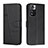 Custodia Portafoglio In Pelle Cover con Supporto Y01X per Xiaomi Redmi Note 11 Pro+ Plus 5G Nero