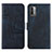 Custodia Portafoglio In Pelle Cover con Supporto Y01X per Xiaomi Redmi Note 9 4G Blu