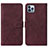 Custodia Portafoglio In Pelle Cover con Supporto Y02B per Apple iPhone 14 Pro Rosso Rosa