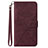 Custodia Portafoglio In Pelle Cover con Supporto Y02B per Google Pixel 8 5G Rosso Rosa