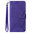 Custodia Portafoglio In Pelle Cover con Supporto Y02B per Google Pixel 8 Pro 5G Viola