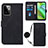 Custodia Portafoglio In Pelle Cover con Supporto Y02B per Motorola Moto G Power 5G (2023) Nero