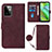 Custodia Portafoglio In Pelle Cover con Supporto Y02B per Motorola Moto G Power 5G (2023) Rosso Rosa