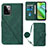 Custodia Portafoglio In Pelle Cover con Supporto Y02B per Motorola Moto G Power 5G (2023) Verde